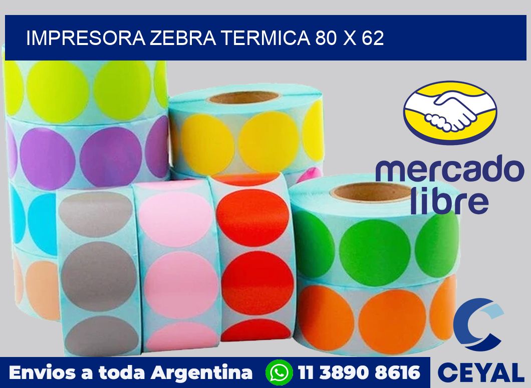 Impresora Zebra termica 80 x 62
