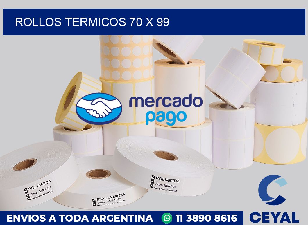Rollos termicos 70 x 99