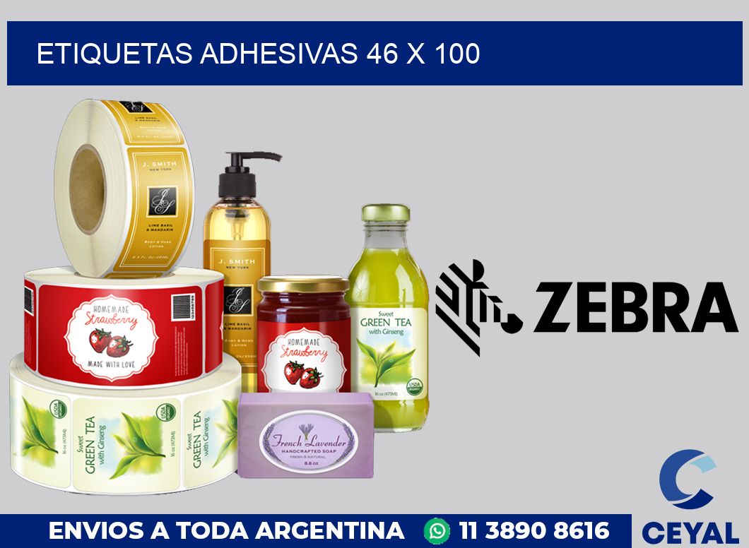 etiquetas adhesivas 46 x 100