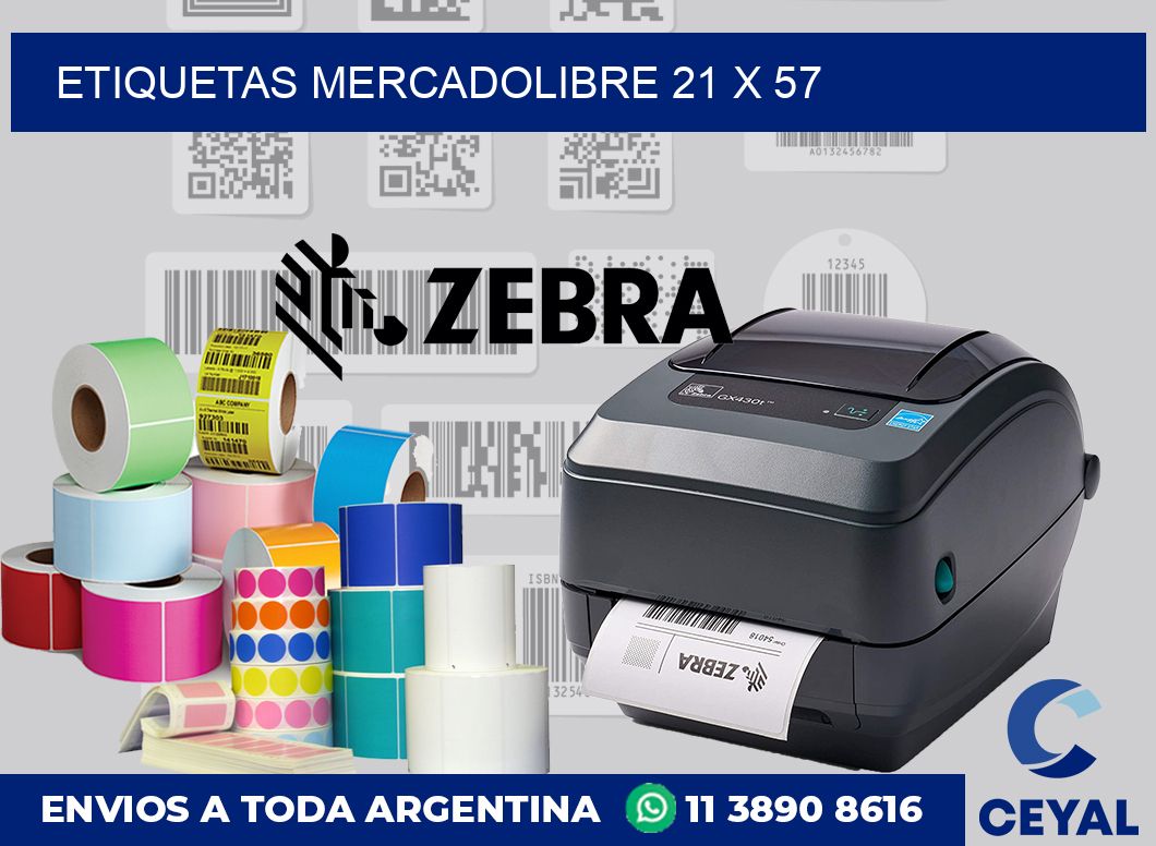 etiquetas mercadolibre 21 x 57