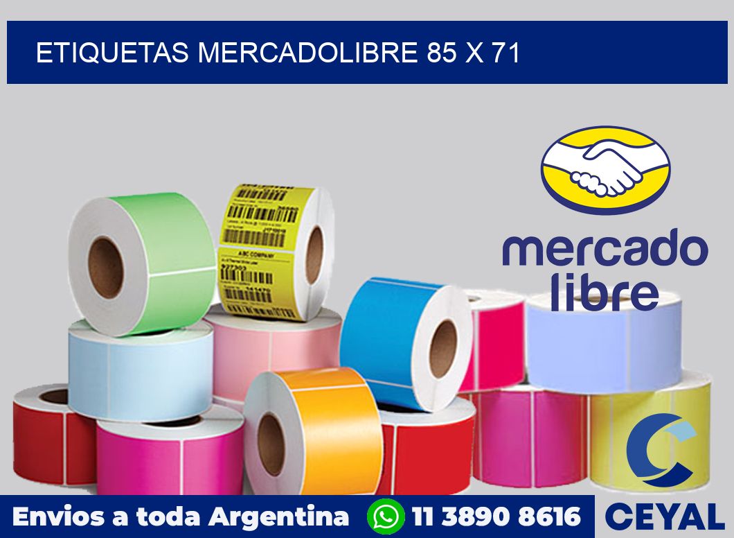 etiquetas mercadolibre 85 x 71
