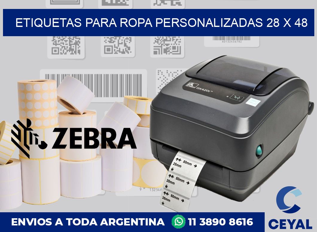 etiquetas para ropa personalizadas 28 x 48