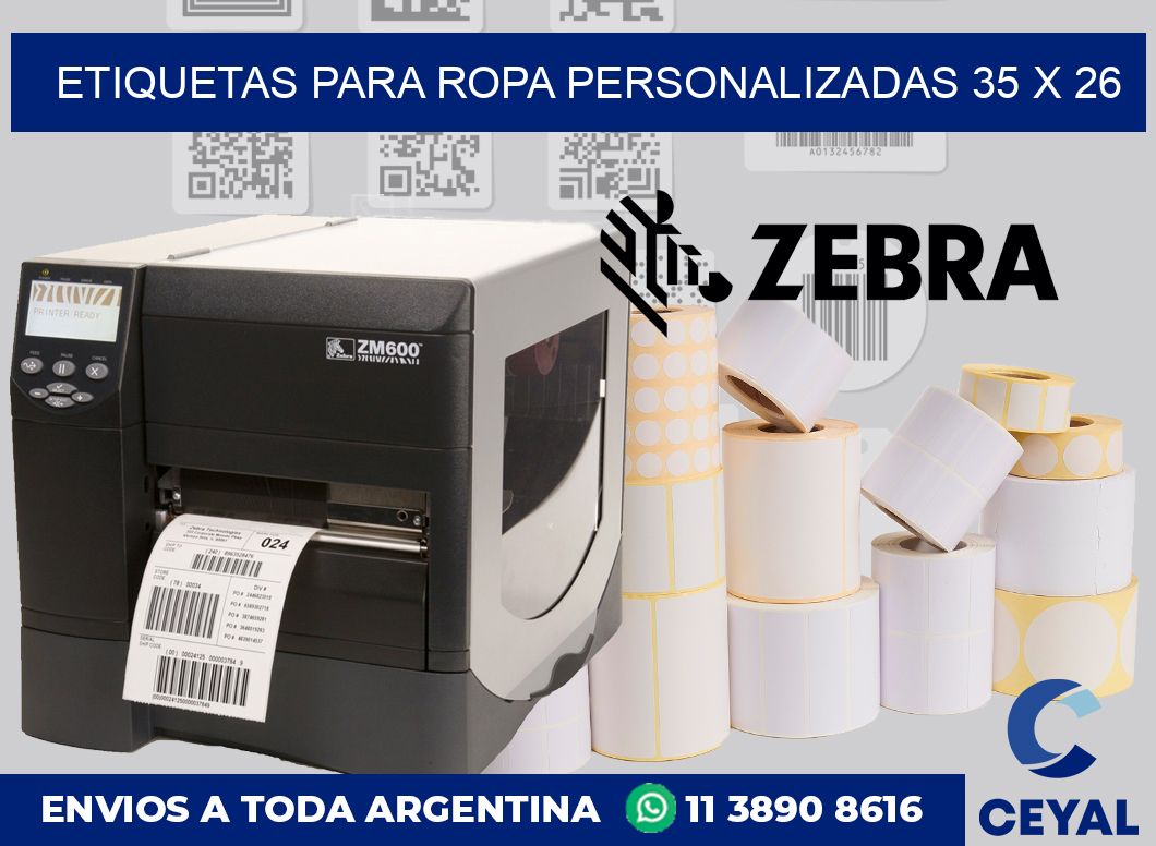 etiquetas para ropa personalizadas 35 x 26