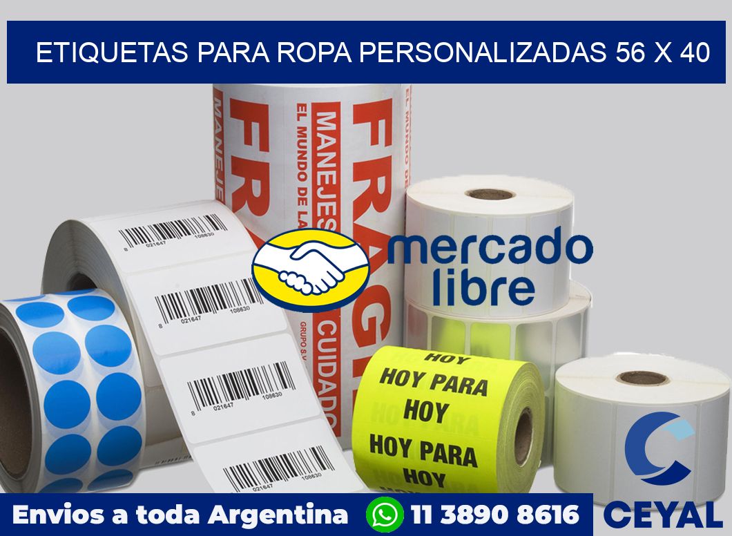 etiquetas para ropa personalizadas 56 x 40