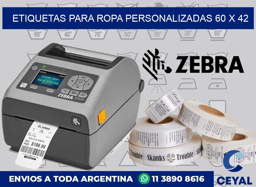 etiquetas para ropa personalizadas 60 x 42