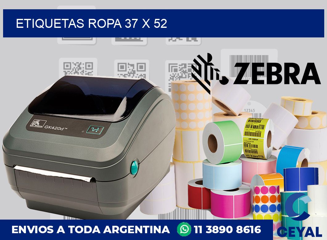 etiquetas ropa 37 x 52