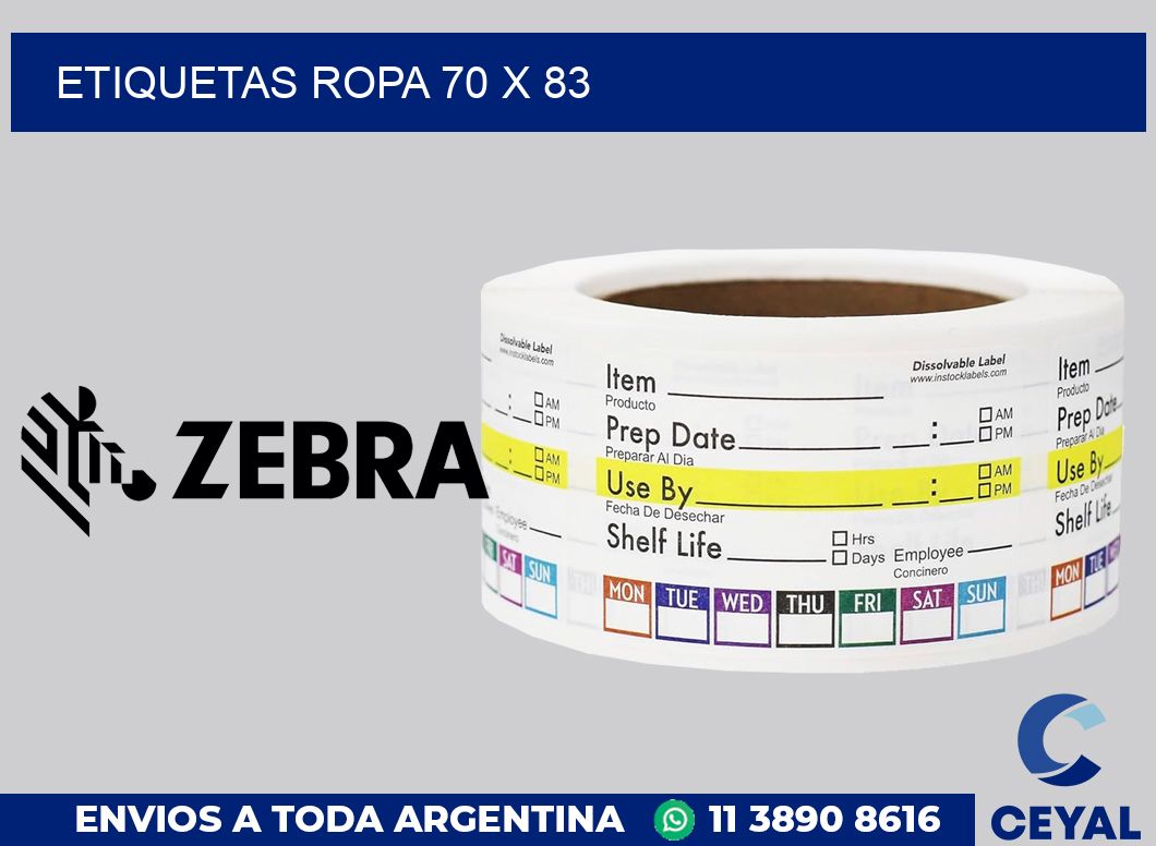 etiquetas ropa 70 x 83