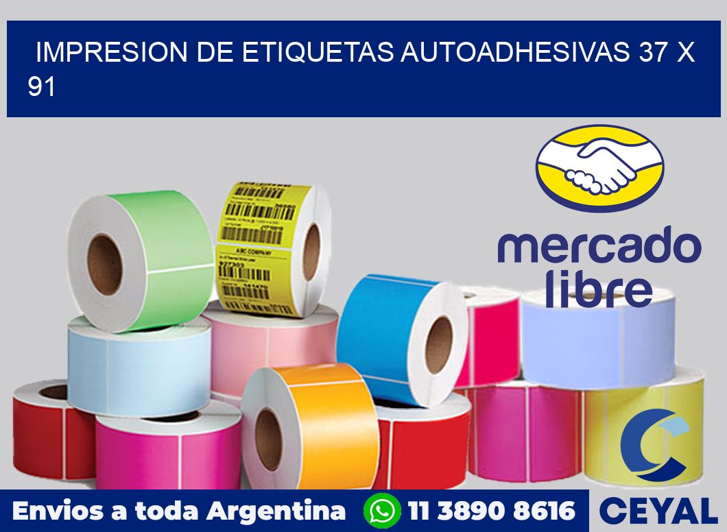impresion de etiquetas autoadhesivas 37 x 91