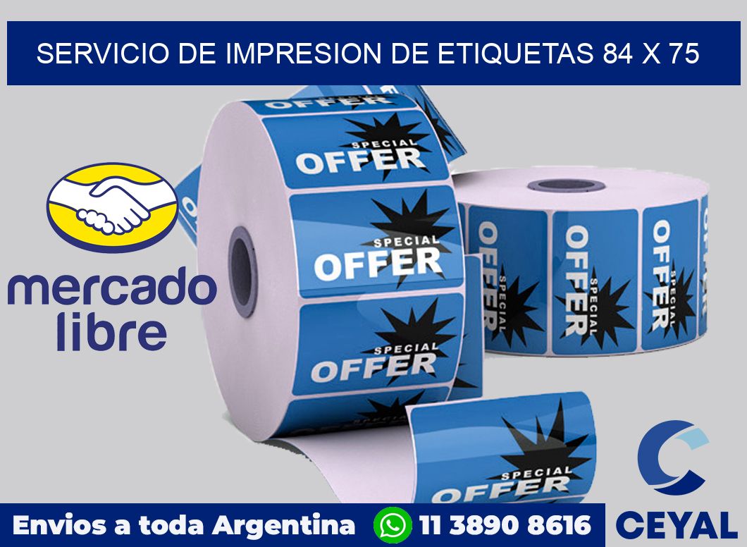 servicio de impresion de etiquetas 84 x 75