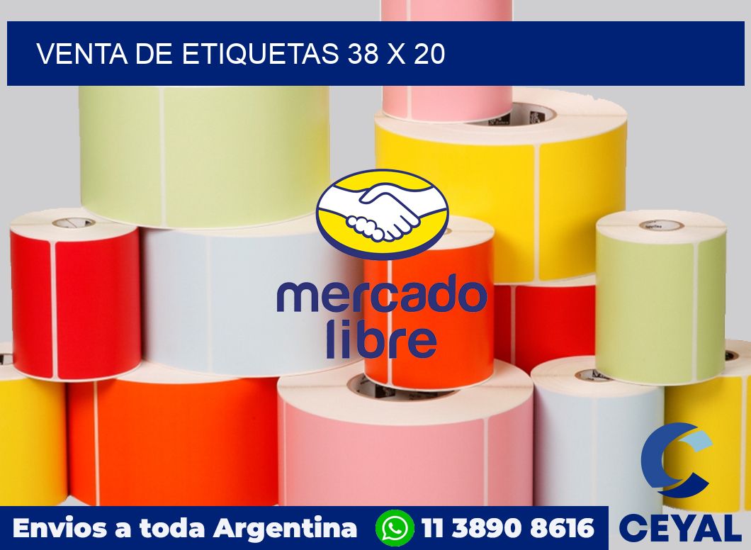 venta de etiquetas 38 x 20