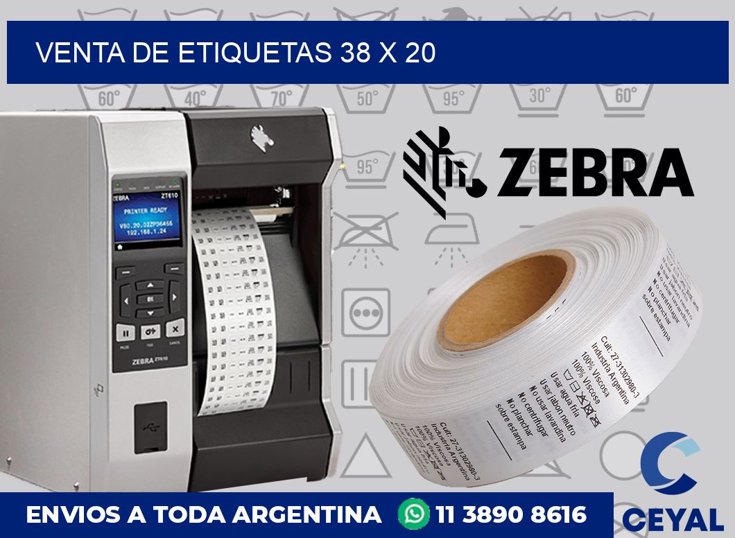 venta de etiquetas 38 x 20