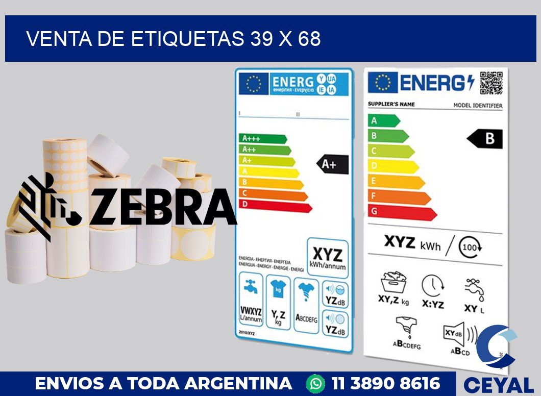 venta de etiquetas 39 x 68