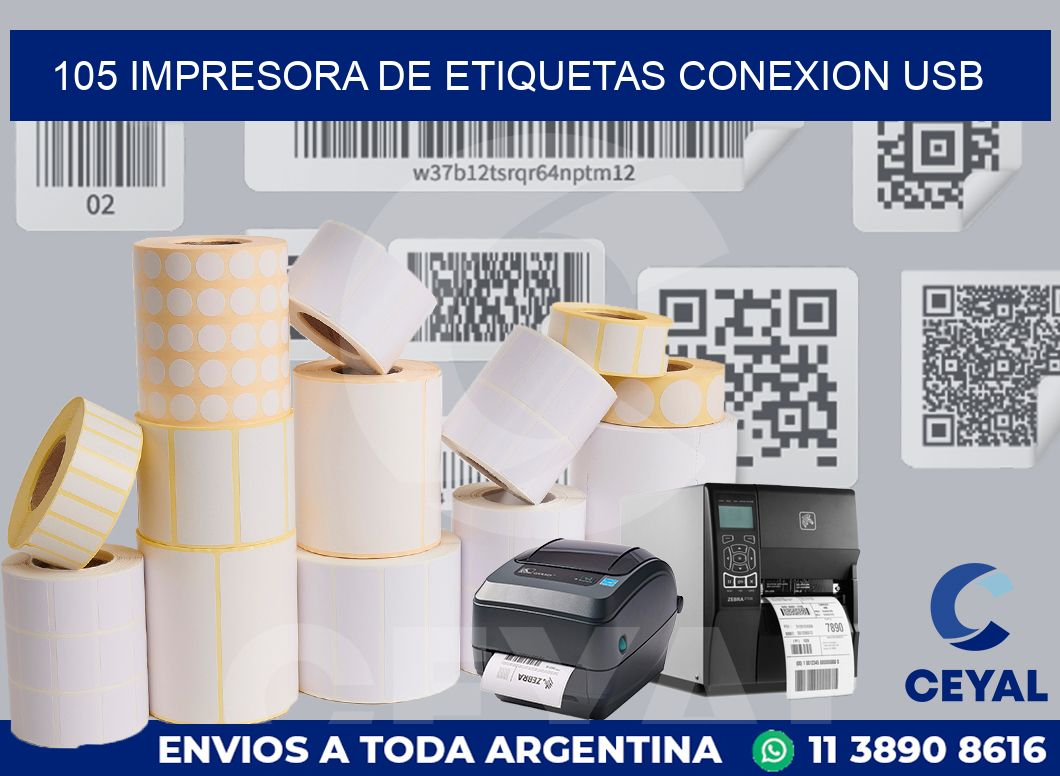 105 IMPRESORA DE ETIQUETAS CONEXION USB