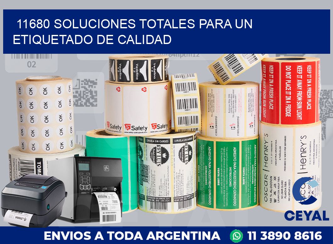 11680 SOLUCIONES TOTALES PARA UN ETIQUETADO DE CALIDAD