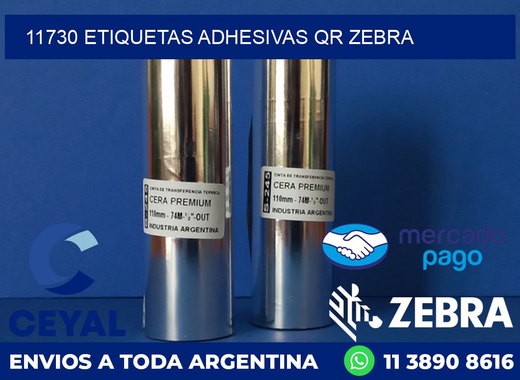 11730 ETIQUETAS ADHESIVAS QR ZEBRA