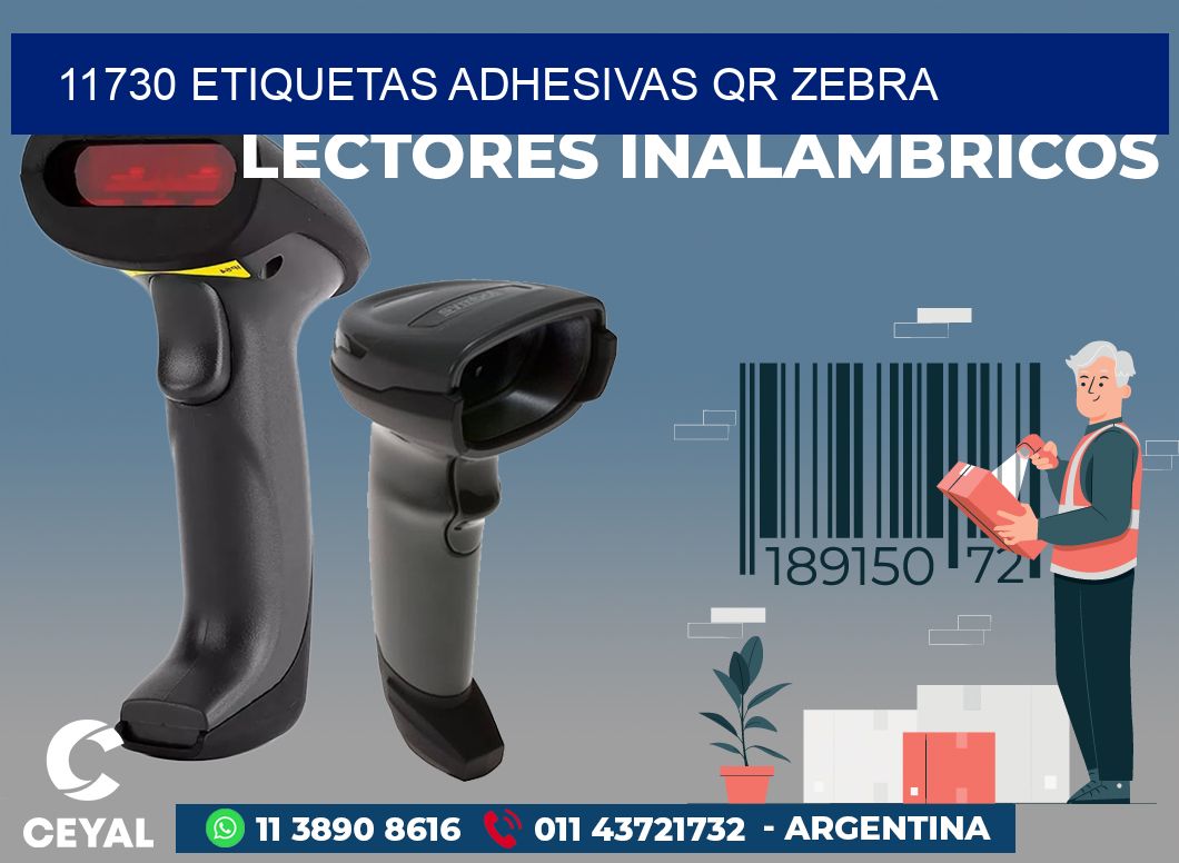11730 ETIQUETAS ADHESIVAS QR ZEBRA