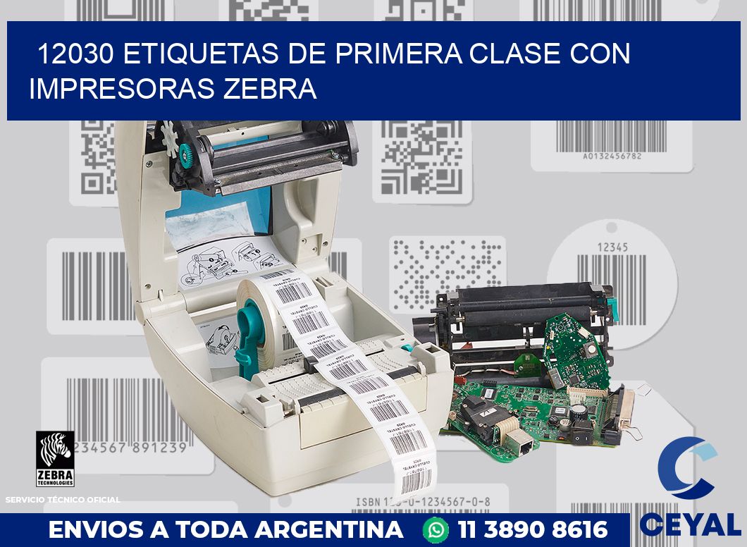 12030 ETIQUETAS DE PRIMERA CLASE CON IMPRESORAS ZEBRA