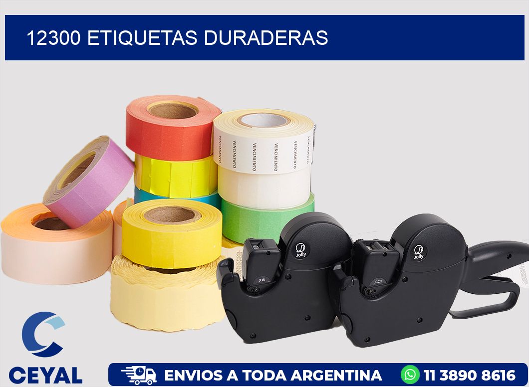 12300 ETIQUETAS DURADERAS