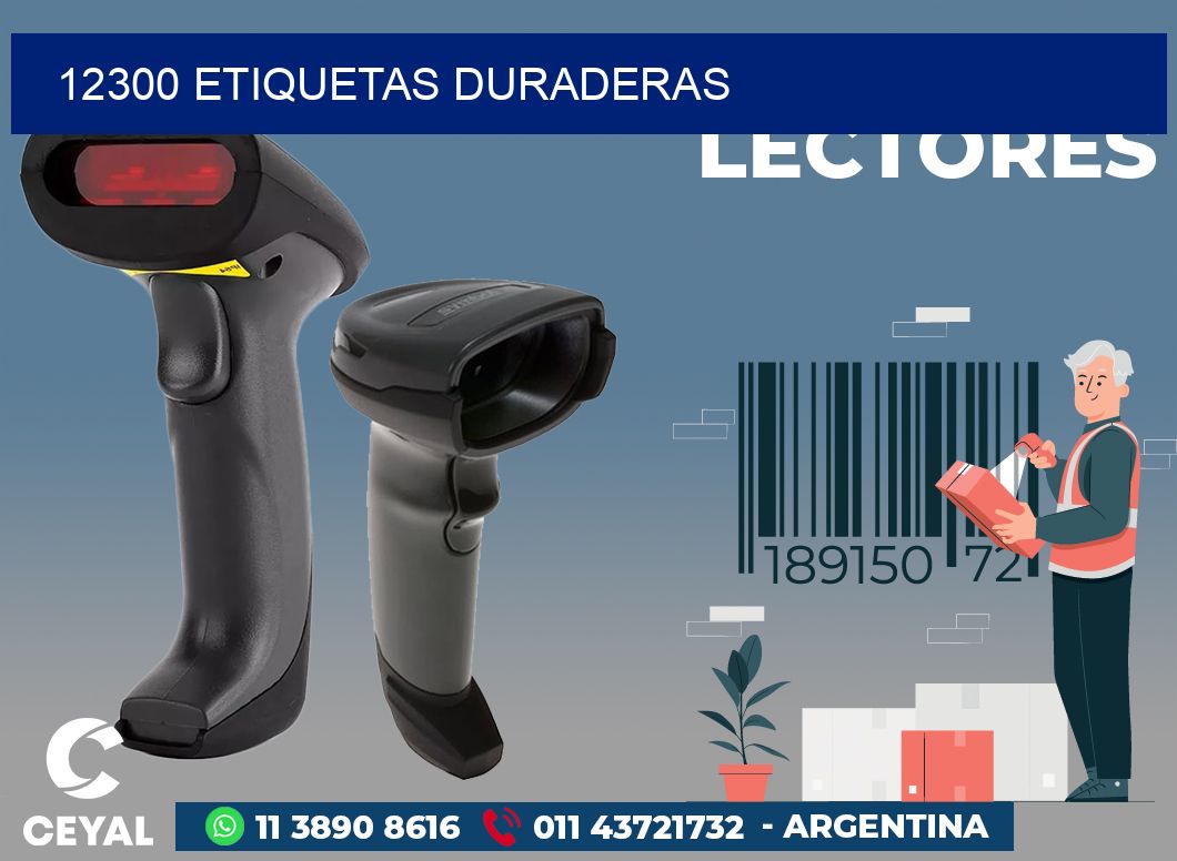 12300 ETIQUETAS DURADERAS