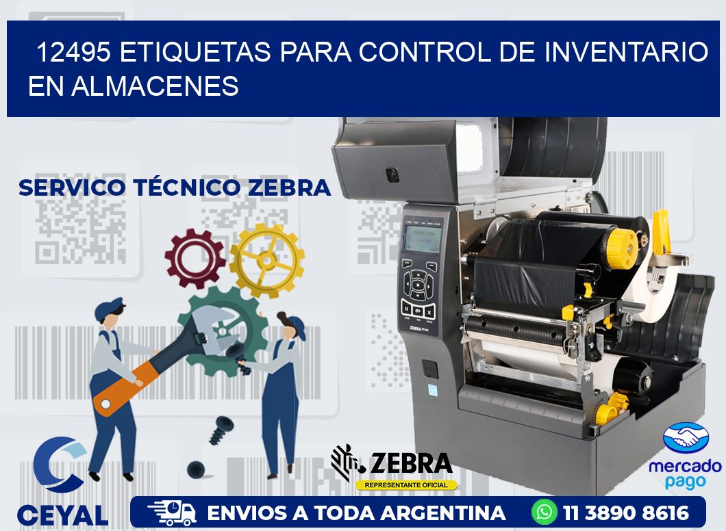 12495 ETIQUETAS PARA CONTROL DE INVENTARIO EN ALMACENES