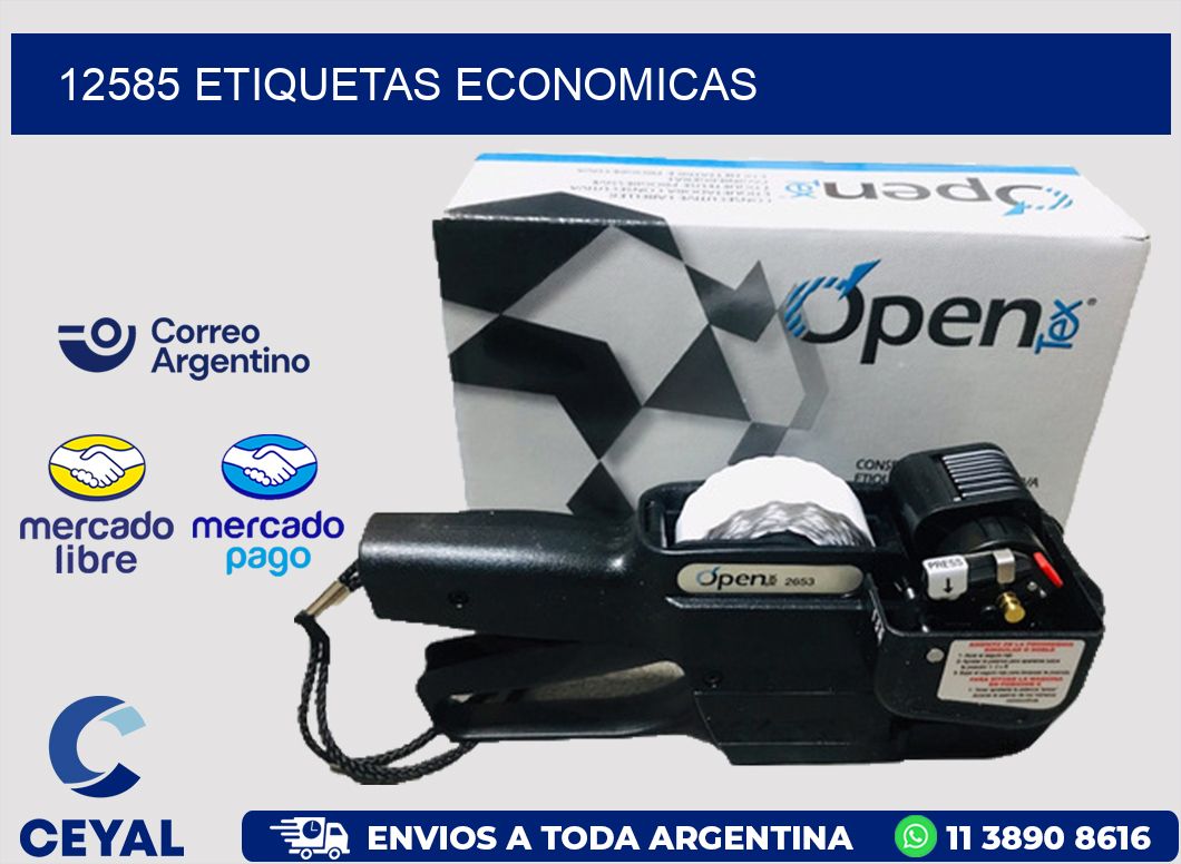 12585 ETIQUETAS ECONOMICAS
