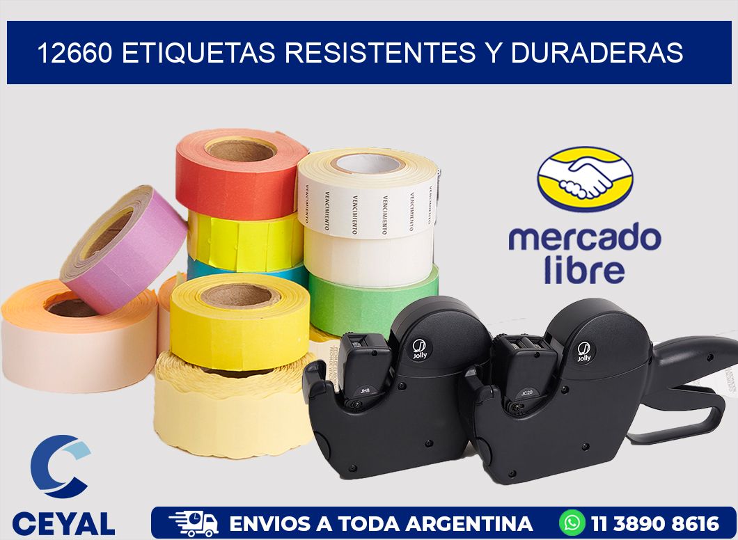12660 ETIQUETAS RESISTENTES Y DURADERAS