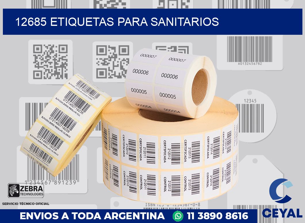 12685 ETIQUETAS PARA SANITARIOS