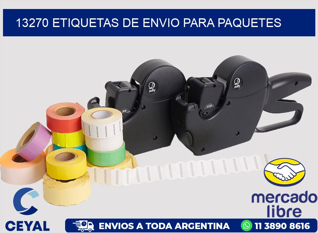 13270 ETIQUETAS DE ENVIO PARA PAQUETES