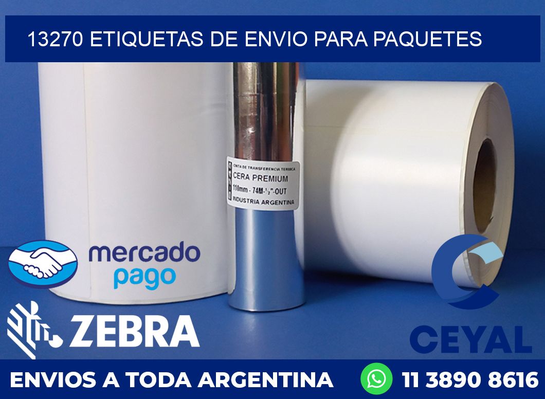 13270 ETIQUETAS DE ENVIO PARA PAQUETES