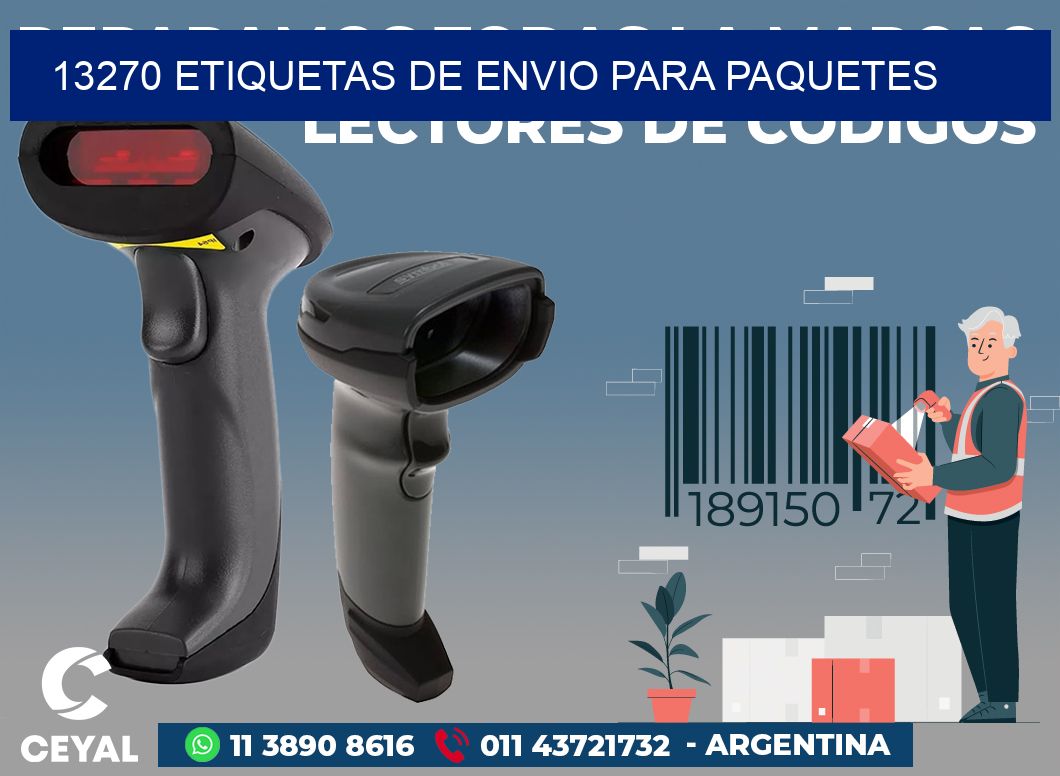 13270 ETIQUETAS DE ENVIO PARA PAQUETES