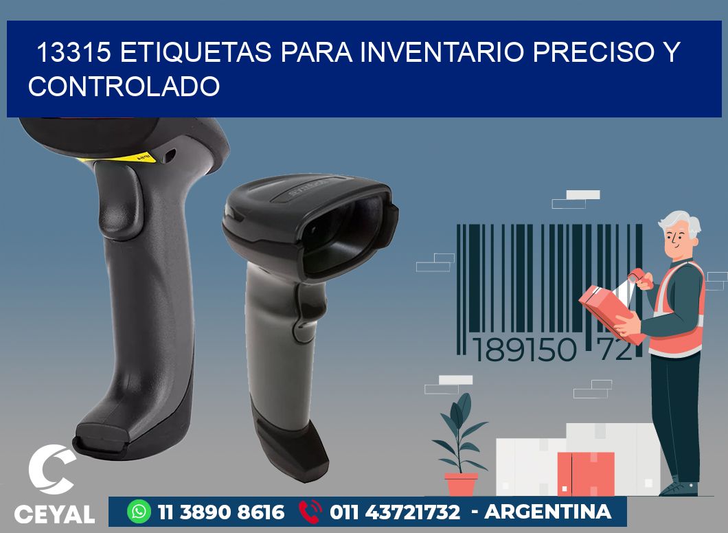 13315 ETIQUETAS PARA INVENTARIO PRECISO Y CONTROLADO