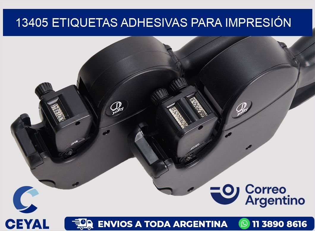 13405 ETIQUETAS ADHESIVAS PARA IMPRESIÓN