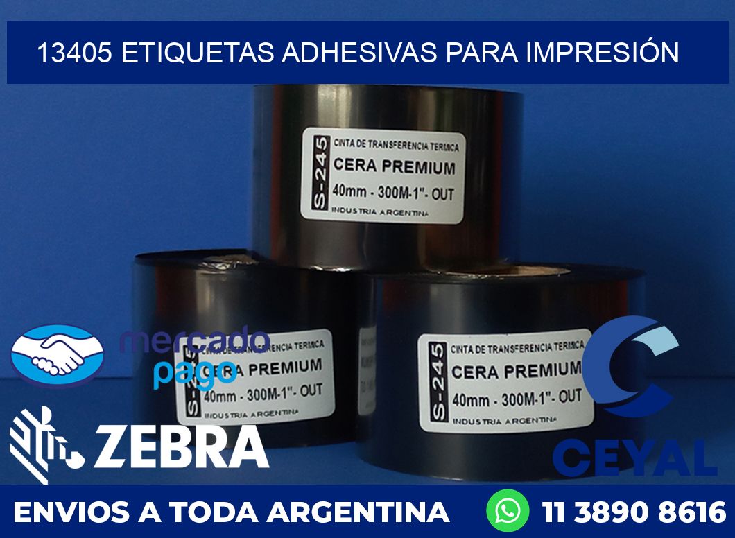 13405 ETIQUETAS ADHESIVAS PARA IMPRESIÓN