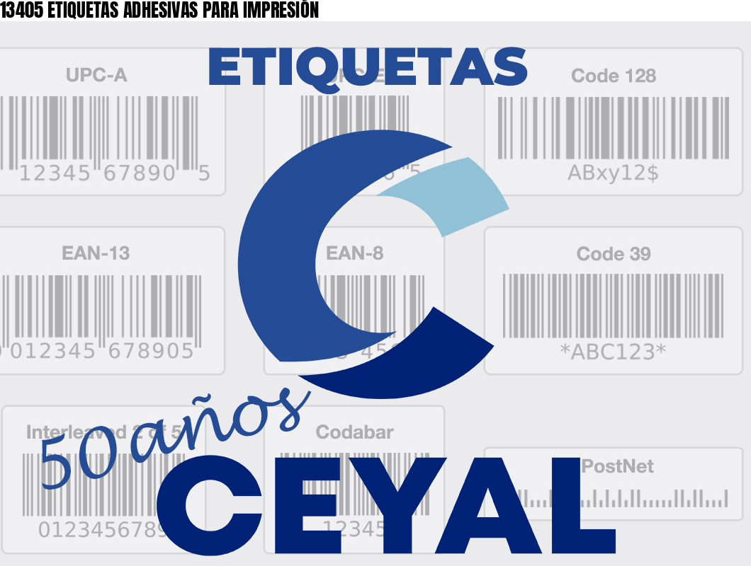 13405 ETIQUETAS ADHESIVAS PARA IMPRESIÓN