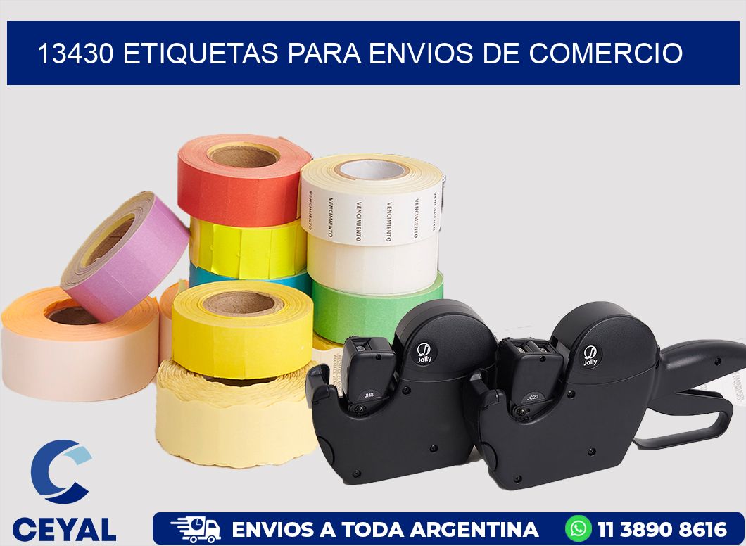 13430 ETIQUETAS PARA ENVIOS DE COMERCIO