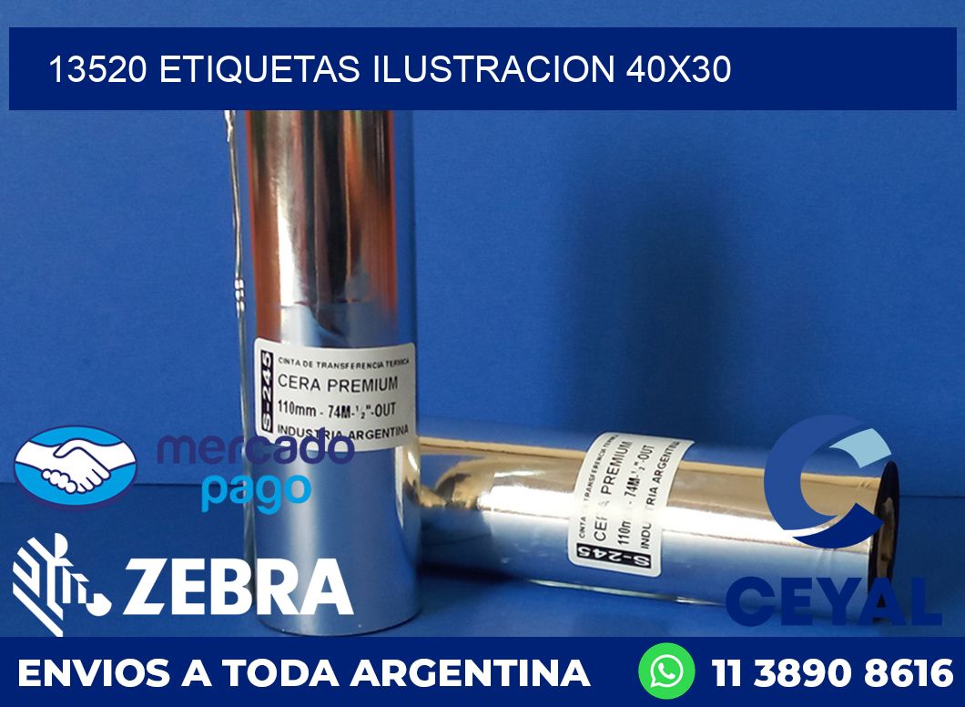 13520 ETIQUETAS ILUSTRACION 40X30