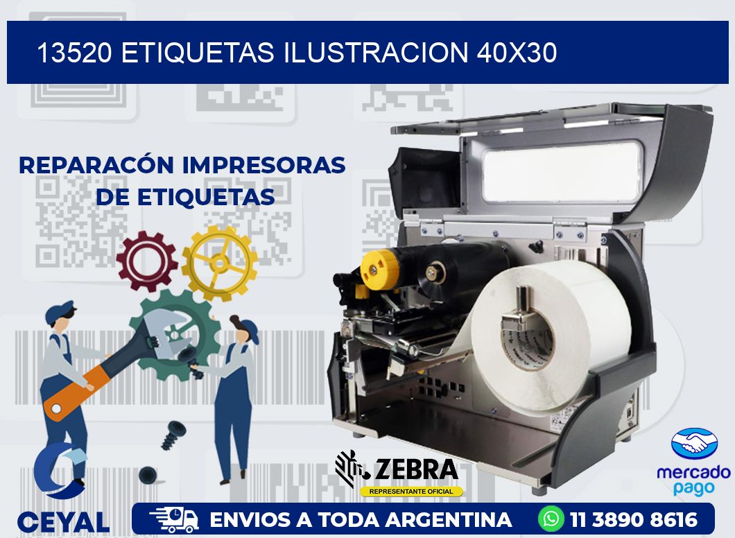 13520 ETIQUETAS ILUSTRACION 40X30