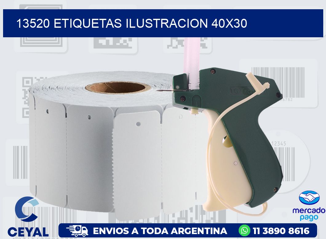 13520 ETIQUETAS ILUSTRACION 40X30