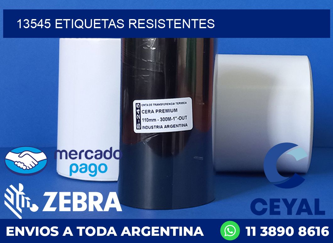 13545 ETIQUETAS RESISTENTES