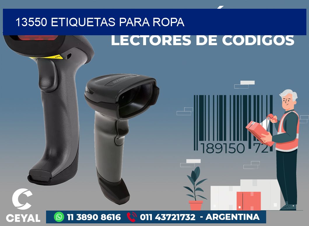 13550 ETIQUETAS PARA ROPA