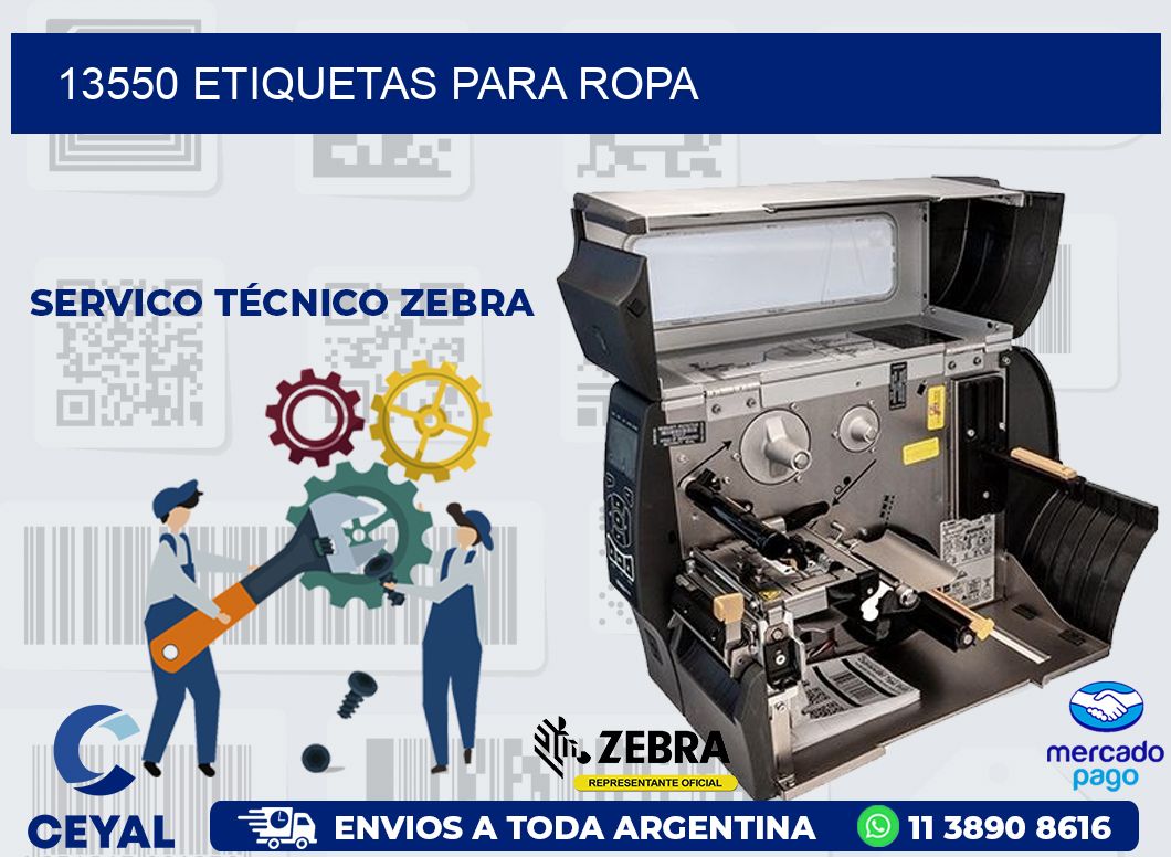 13550 ETIQUETAS PARA ROPA