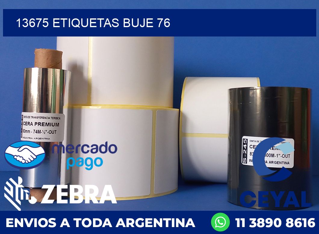 13675 ETIQUETAS BUJE 76