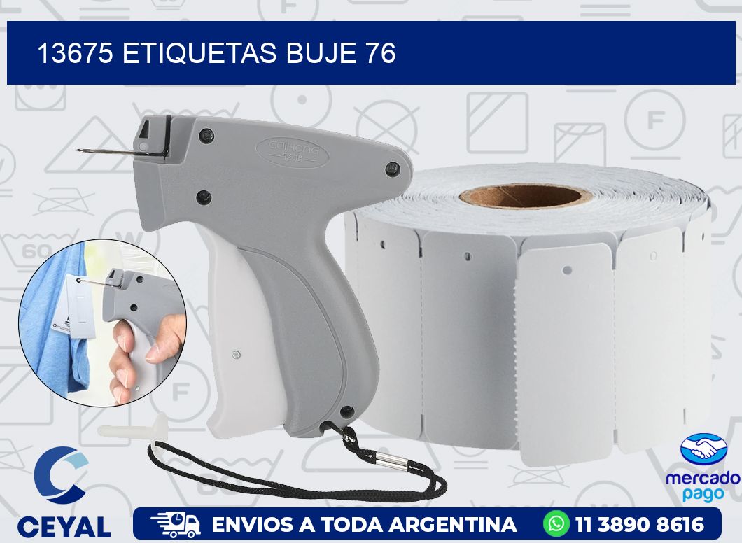 13675 ETIQUETAS BUJE 76
