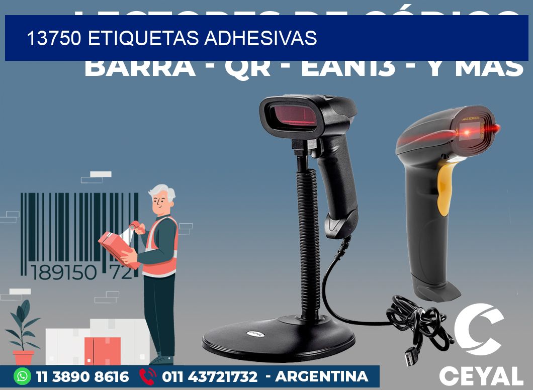 13750 ETIQUETAS ADHESIVAS