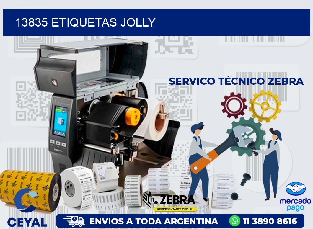 13835 ETIQUETAS JOLLY