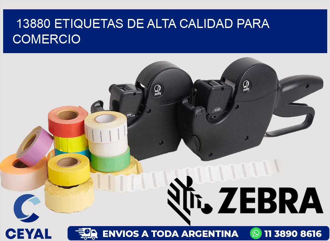 13880 ETIQUETAS DE ALTA CALIDAD PARA COMERCIO