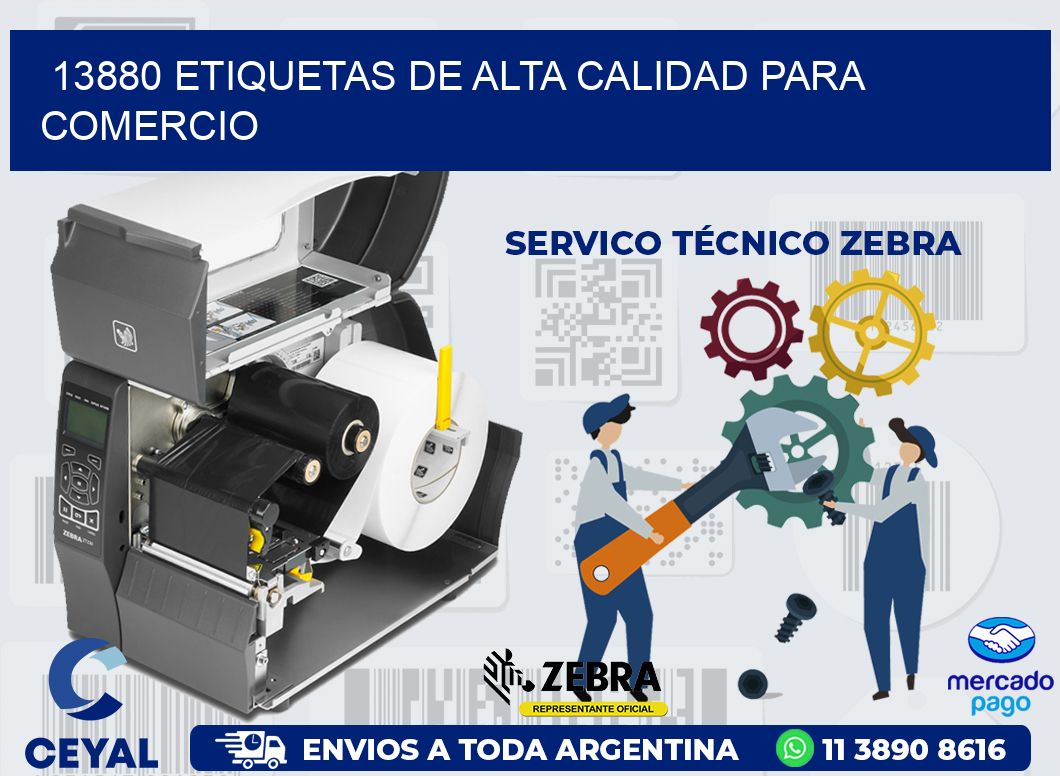 13880 ETIQUETAS DE ALTA CALIDAD PARA COMERCIO