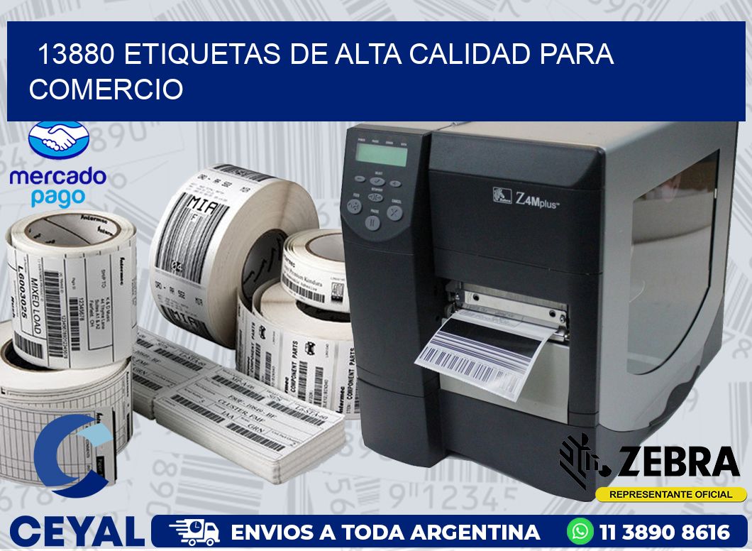 13880 ETIQUETAS DE ALTA CALIDAD PARA COMERCIO