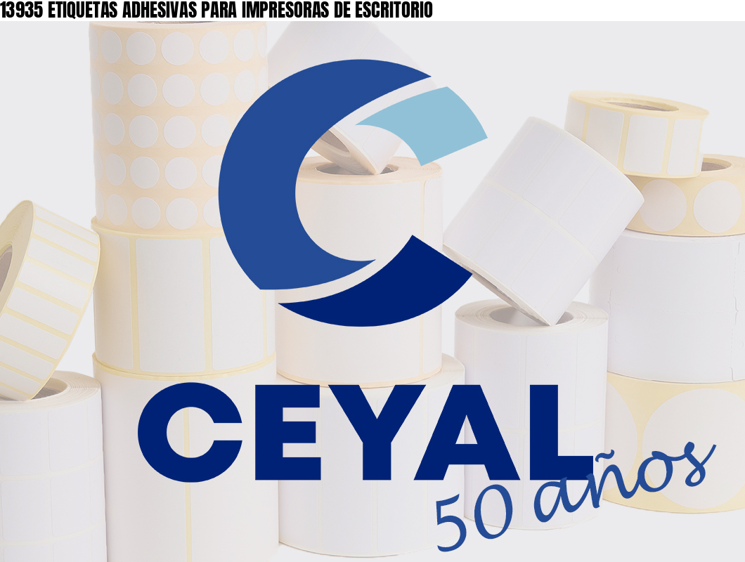 13935 ETIQUETAS ADHESIVAS PARA IMPRESORAS DE ESCRITORIO