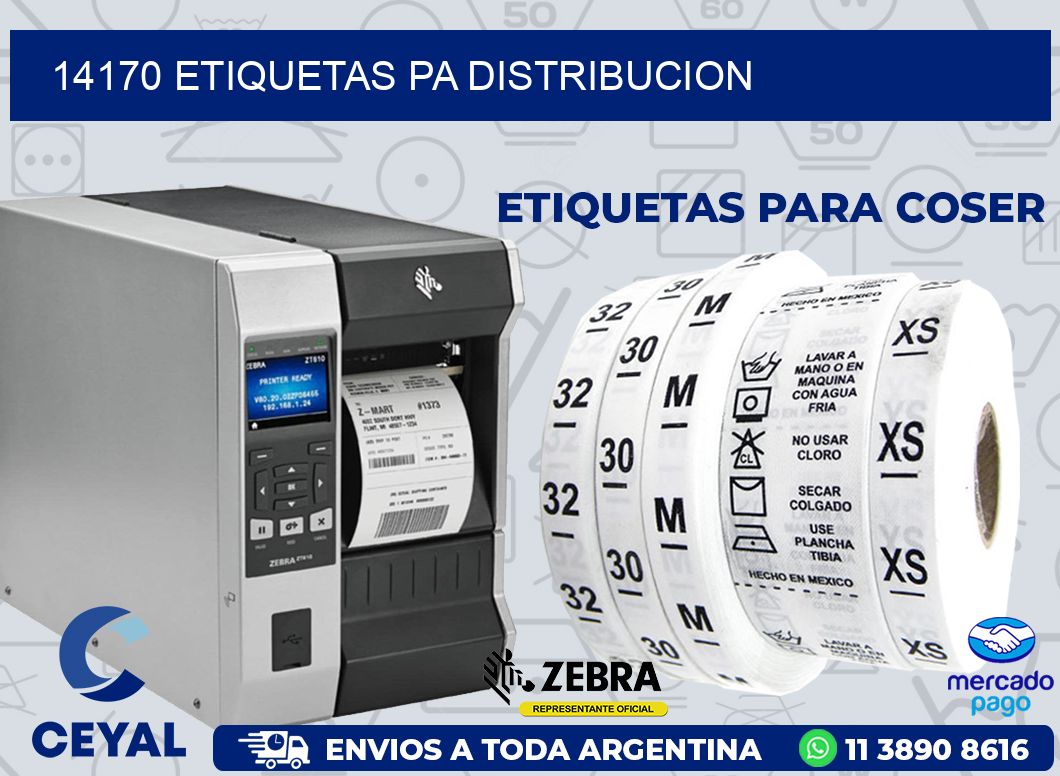 14170 ETIQUETAS PA DISTRIBUCION